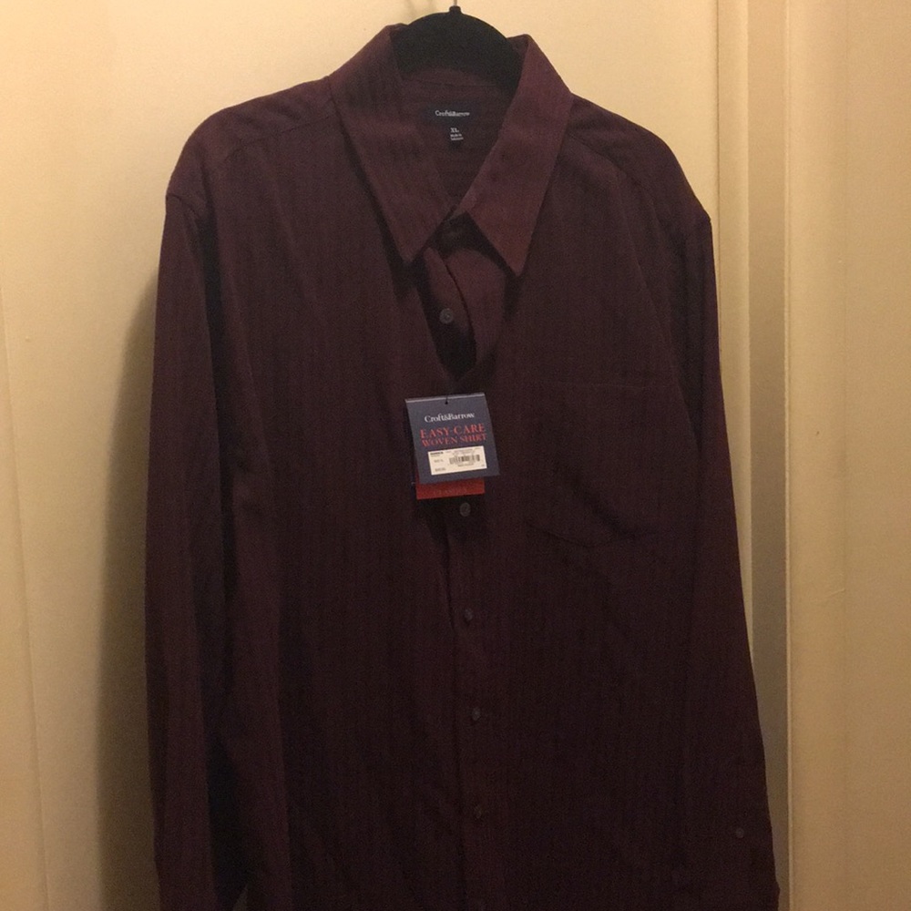 Maroon Croft & barrow button down